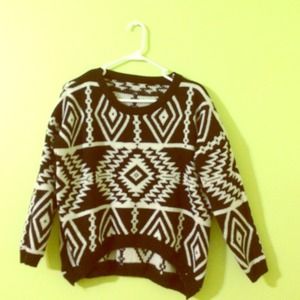 Tribal print sweater
