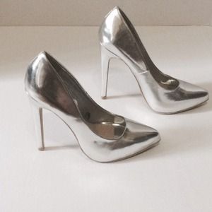 Silver Pumps