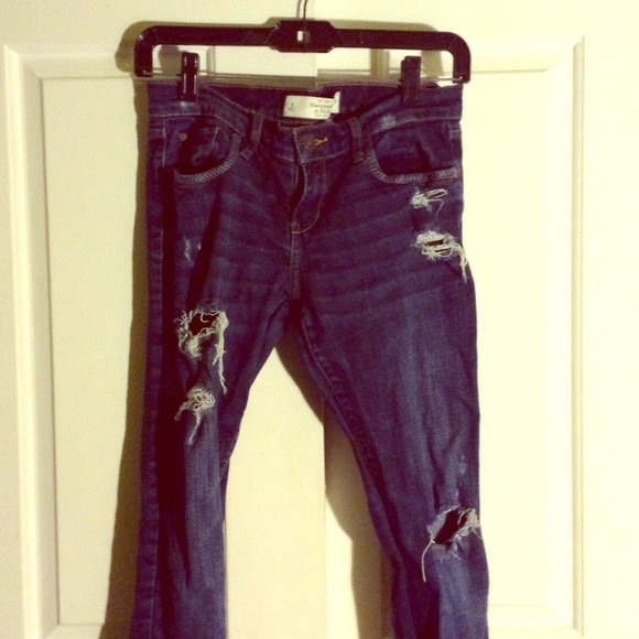 Ripped Dark Skinny Jeans