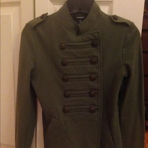 Army Green XXS military style sweater from EXPRESS