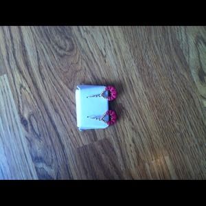 Sale!!🎉🎉 Pink and gold dangle earrings