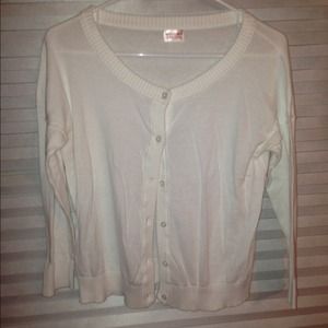 White cardigan