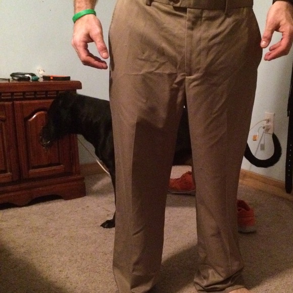 Tan men's dress pants