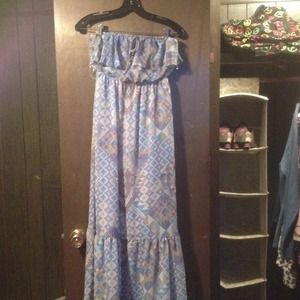 Full Length strapless dress