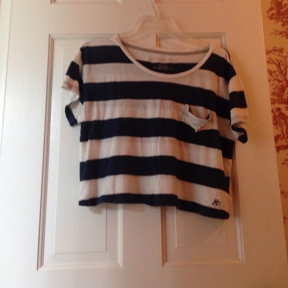 Cute half navy blue shirt