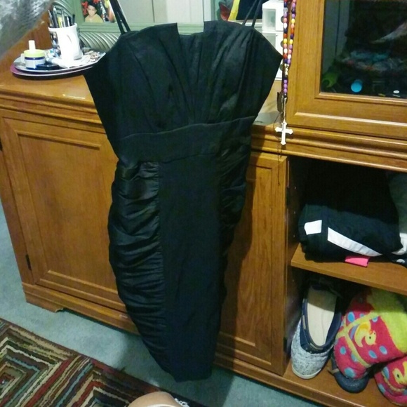 Sexy tight black dress