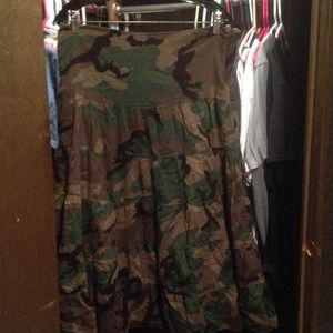 Full length camo dress