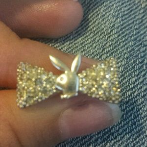 playboy bow with bunny ring