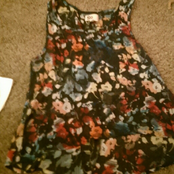 Flower print tank top