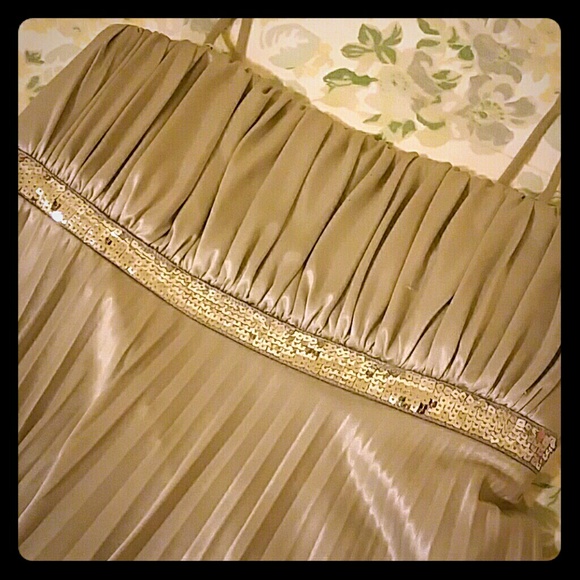 Silver evening dress