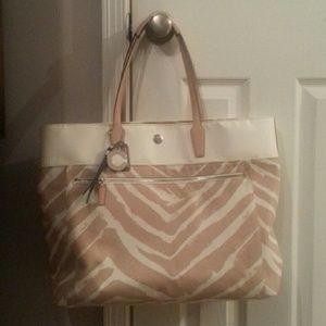 Large Gorgeous Coach Zebra tote