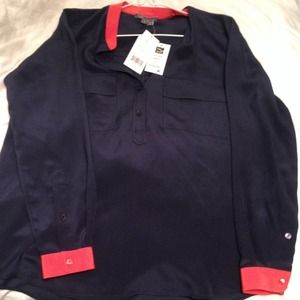 Silk red and blue Vince