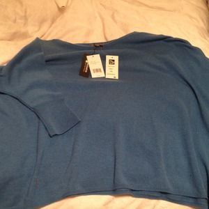 Blue Vince poncho sweater