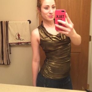 Express shiny top. NWOT