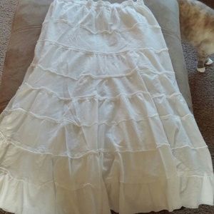 100% Cotton White Skirt