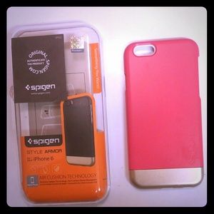 Spigen Armor Style Iphone 6 Pink/Gold Case