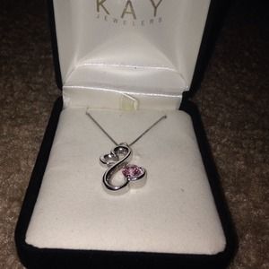 Kay Open Heart Collection w Pink Rhinestone