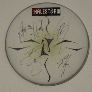 Signed Halestorm Drum Cover