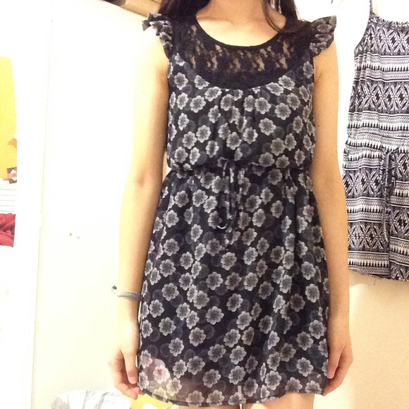 Black Floral Dress