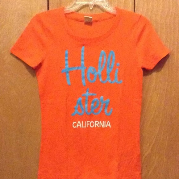 Orange tshirt Hollister