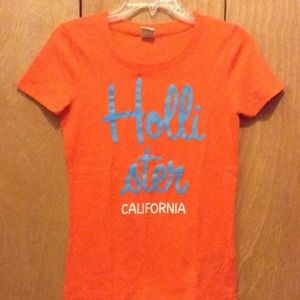 Orange tshirt Hollister
