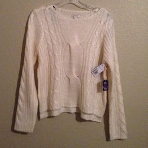 Cream colored sweater