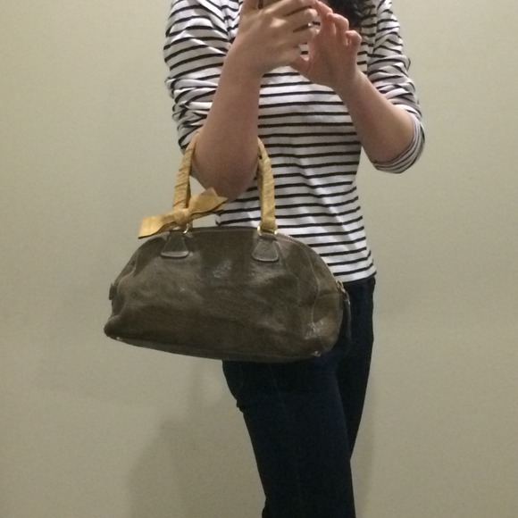 miu miu vintage blue gray leather bag - Picture 3 of 4