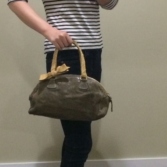 miu miu vintage blue gray leather bag - Picture 4 of 4