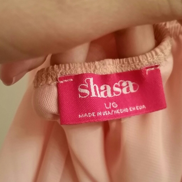 SOLD!!  Peachy Pink High-Low Lace Dress - Picture 4 of 4