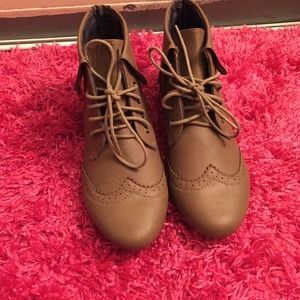 Brown elf shoes