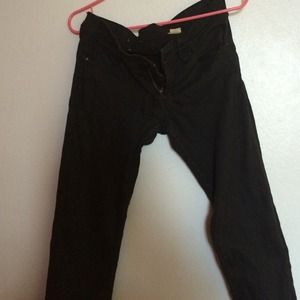Basic black stretchy skinny jeans
