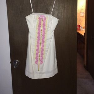 Worn once lilly strapless dress size 0