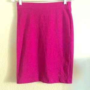 Raspberry pencil skirt!