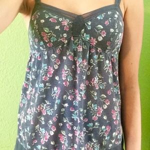 American Eagle, floral baby doll shirt, size XS
