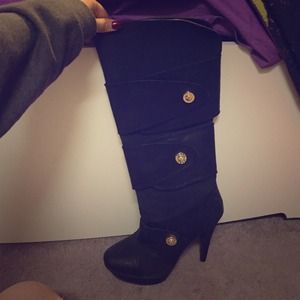 Deréon boots 4 inch heels