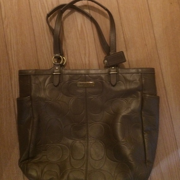 Coach purse copper color