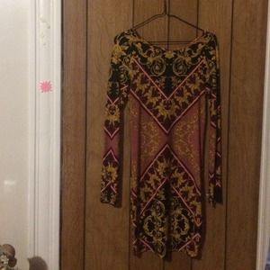 Size XS Multicolor Printed Bodycon Dress