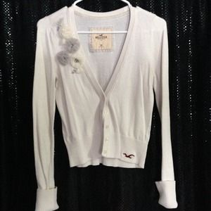 Cream Hollister cardigan