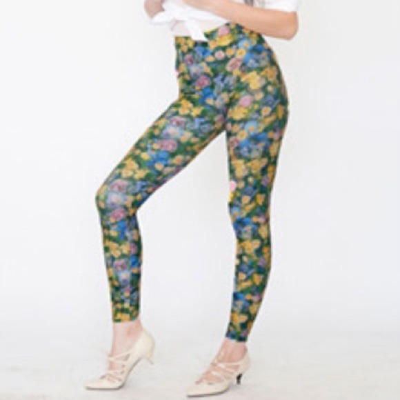 Floral American Apparel Leggings