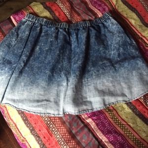 Denim Wash Skirt