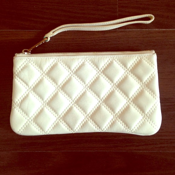 Real leather white Marc Jacobs wristlet