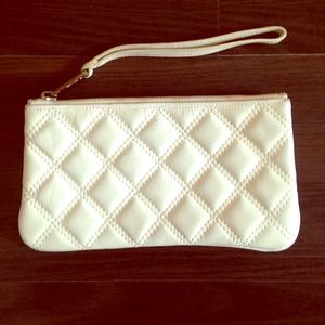 Real leather white Marc Jacobs wristlet
