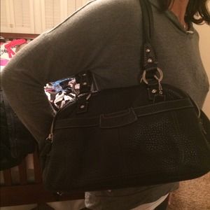 Black Leather Coach handbag