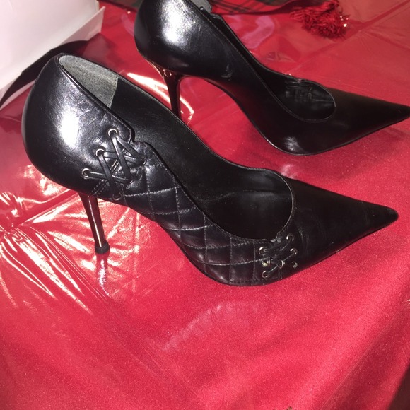 Black leather Aldo shoes