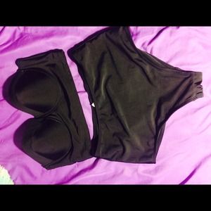 High waisted bikini set