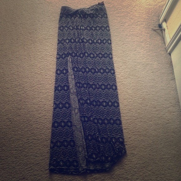 black and white tribal maxi