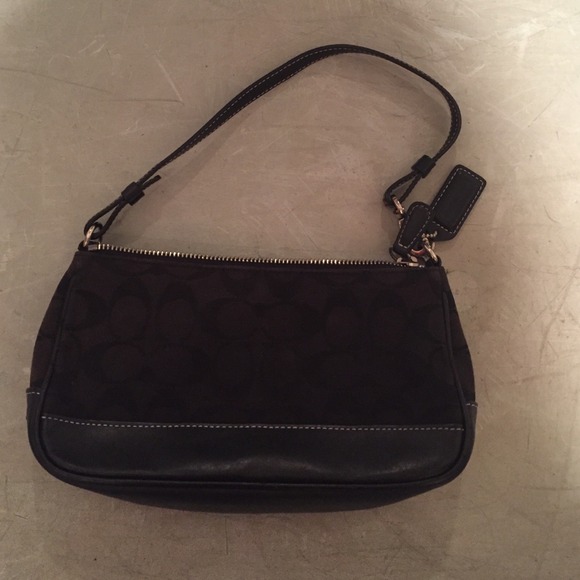 Mini black coach bag