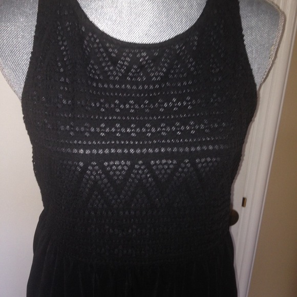 Black high-low dress