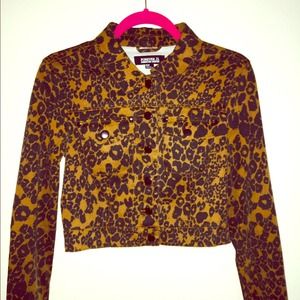 Forever21 Premium denim leopard