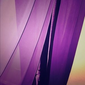 Deep purple with black lace sequined dress